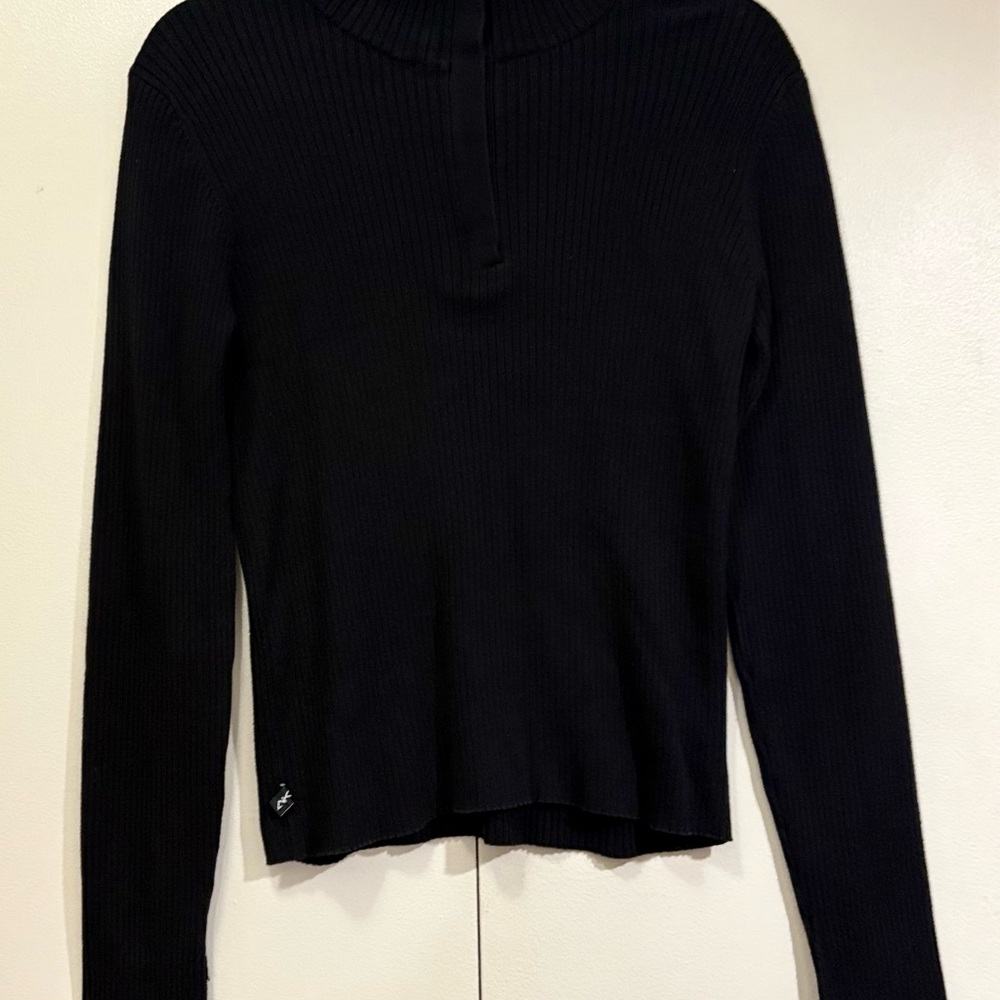 Anne Klein Black Ribbed Sweater - Picture 7 of 7